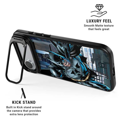 DC Comics Batman Dark Knight Comic Art Action Pose iPhone 17 Air Kickstand Case