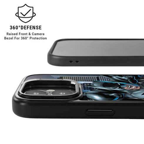 DC Comics Batman Dark Knight Comic Art Action Pose iPhone 17 Kickstand Case