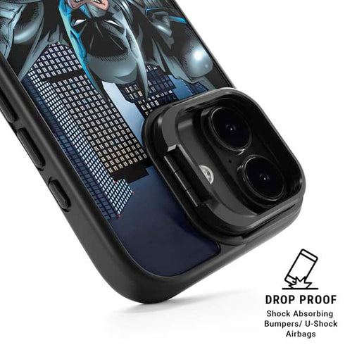 DC Comics Batman Dark Knight Comic Art Action Pose iPhone 17 Kickstand Case