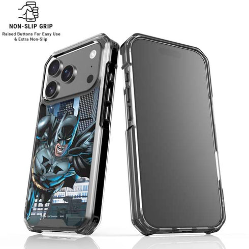 DC Comics Batman Dark Knight Comic Art Action Pose iPhone 18 Pro Clear Case