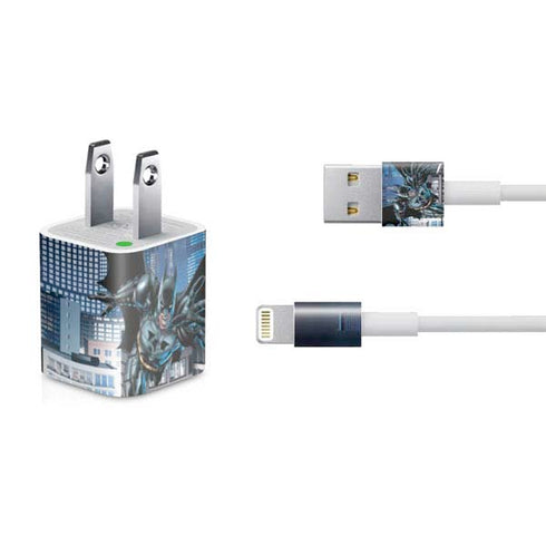 DC Comics Batman Dark Knight Comic Art Action Pose iPhone Charger (5W USB) Skin