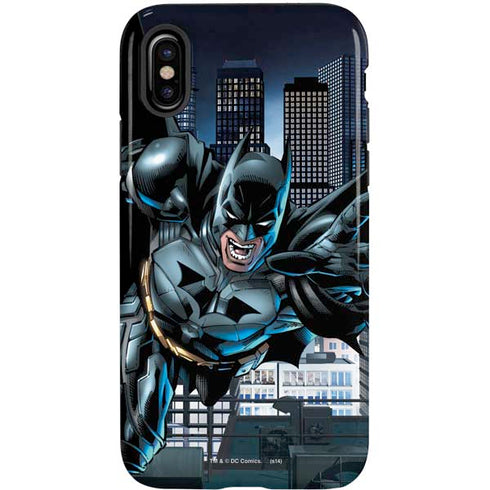 DC Comics Batman Dark Knight Comic Art Action Pose iPhone X Pro Case