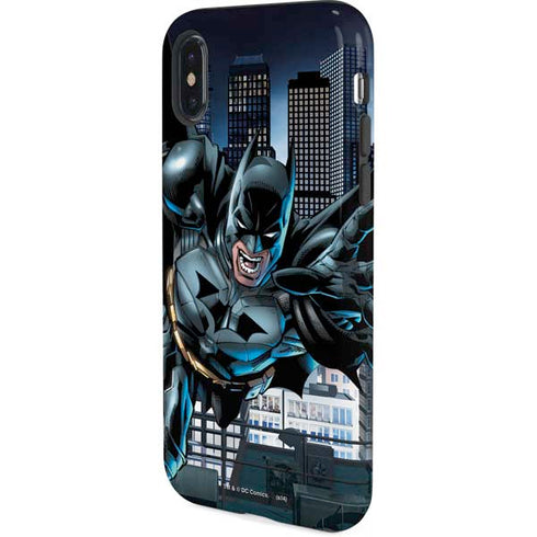 DC Comics Batman Dark Knight Comic Art Action Pose iPhone X Pro Case