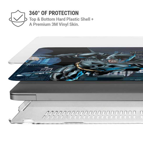 DC Comics Batman Dark Knight Comic Art Action Pose MacBook Pro 14in (2021-24) Case plus Skin