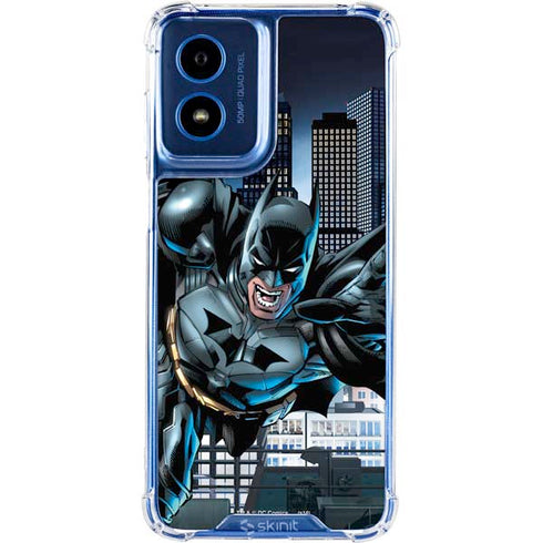 DC Comics Batman Dark Knight Comic Art Action Pose Moto G 5G (2024) Clear Case