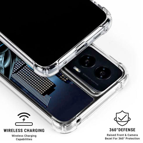 DC Comics Batman Dark Knight Comic Art Action Pose Moto G Power 5G (2024) Clear Case