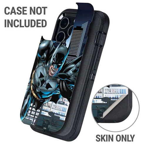 DC Comics Batman Dark Knight Comic Art Action Pose Otterbox Defender iPhone Skin