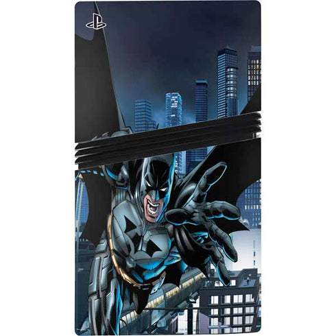 DC Comics Batman Dark Knight Comic Art Action Pose PS5 Pro Console Skin