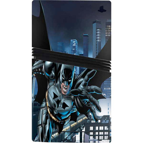 DC Comics Batman Dark Knight Comic Art Action Pose PS5 Pro Console Skin