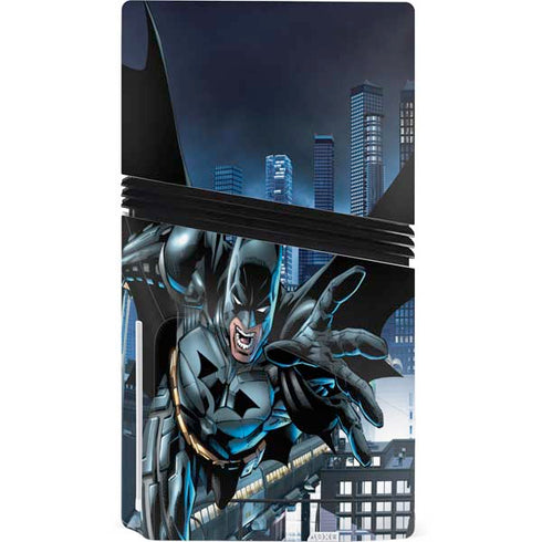DC Comics Batman Dark Knight Comic Art Action Pose PS5 Pro Disk Console Skin