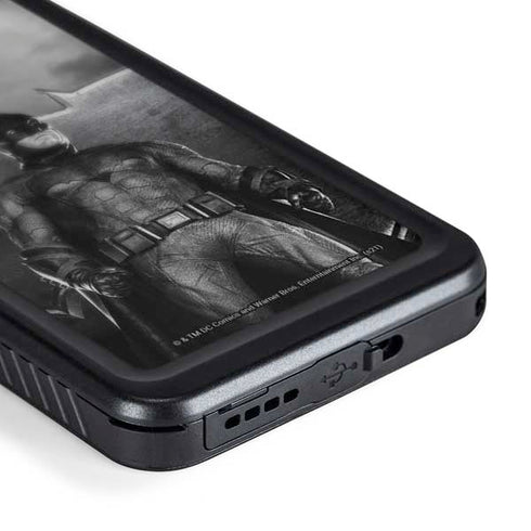 The Justice League (2017) Batman Poster Galaxy S24 Plus Waterproof Case