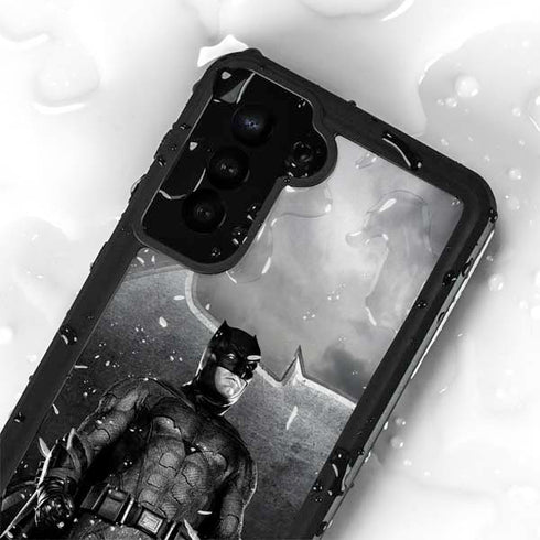 The Justice League (2017) Batman Poster Galaxy S24 Plus Waterproof Case