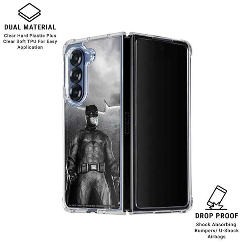 The Justice League (2017) Batman Poster Galaxy Z Fold6 Clear Case