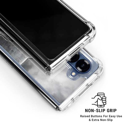 The Justice League (2017) Batman Poster Galaxy Z Fold7 Clear Case