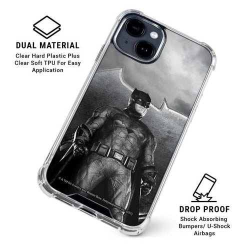 The Justice League (2017) Batman Poster iPhone 15 Clear Case