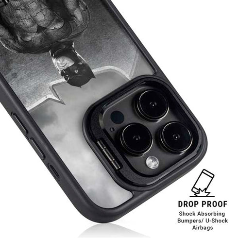 The Justice League (2017) Batman Poster iPhone 15 Pro Kickstand Case