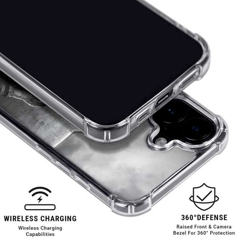 The Justice League (2017) Batman Poster iPhone 16 Clear Case