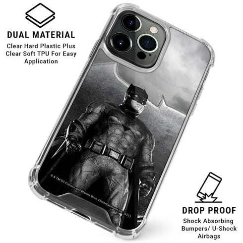 The Justice League (2017) Batman Poster iPhone 16 Pro Clear Case