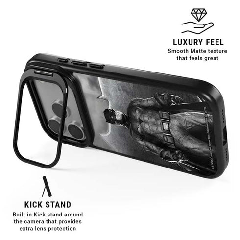 The Justice League (2017) Batman Poster iPhone 17 Pro Kickstand Case
