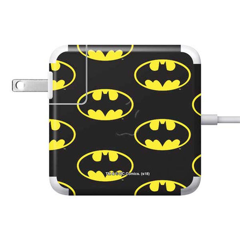 DC Comics Batman Logo All Over Print 85W Power Adapter (15 and 17 inch MacBook Pro Charger) Skin