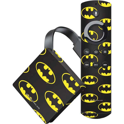DC Comics Batman Logo All Over Print Amazon Fire TV Skin