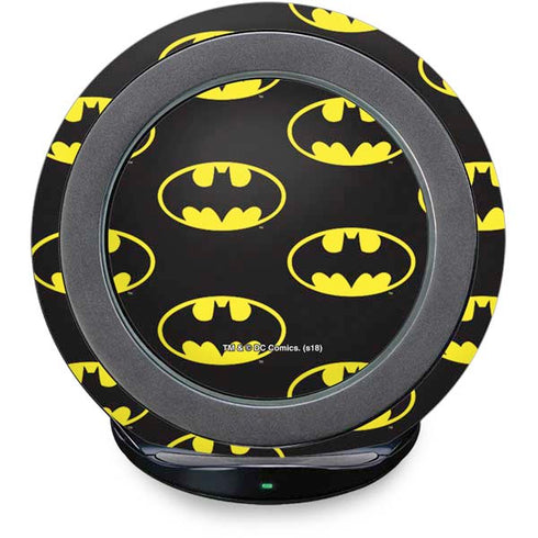 DC Comics Batman Logo All Over Print Fast Charge Wireless Charging Stand Skin