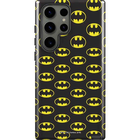 DC Comics Batman Logo All Over Print Galaxy S23 Ultra Pro Case