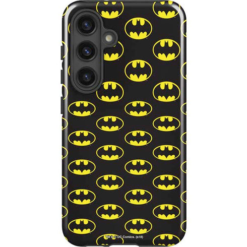DC Comics Batman Logo All Over Print Galaxy S25 Impact Case