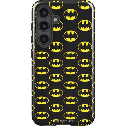 DC Comics Batman Logo All Over Print Galaxy S25 Plus Impact Case
