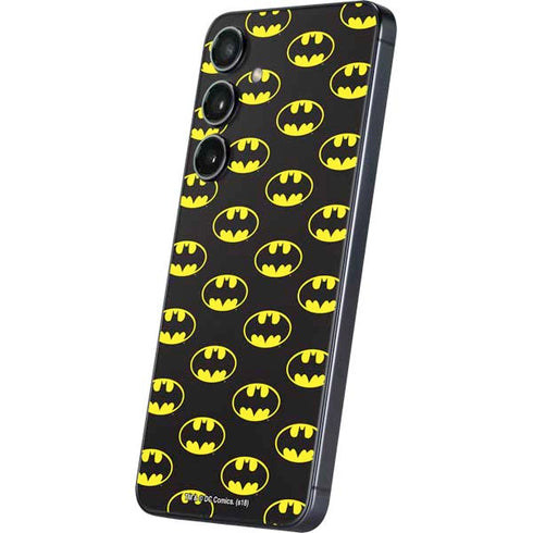 DC Comics Batman Logo All Over Print Galaxy S25 Plus Skin