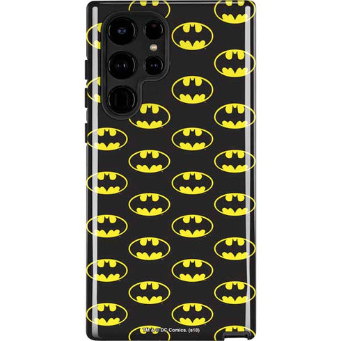 DC Comics Batman Logo All Over Print Galaxy S25 Ultra Impact Case