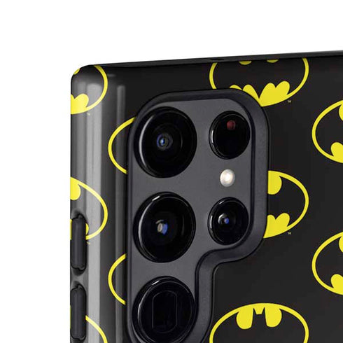 DC Comics Batman Logo All Over Print Galaxy S25 Ultra Impact Case
