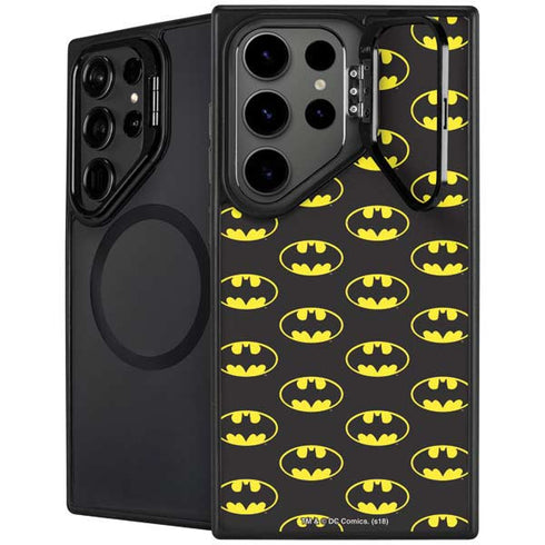 DC Comics Batman Logo All Over Print Galaxy S24 Ultra Kickstand Case