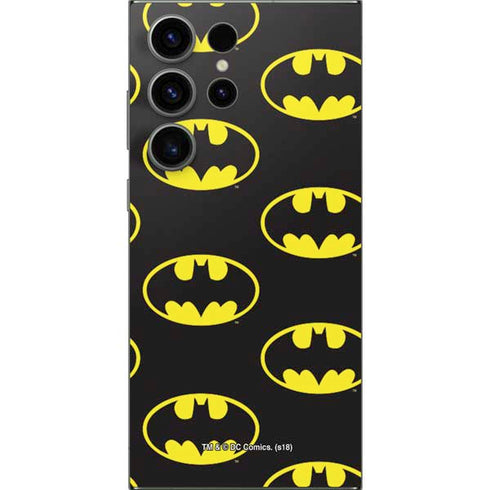 DC Comics Batman Logo All Over Print Galaxy S25 Ultra Skin