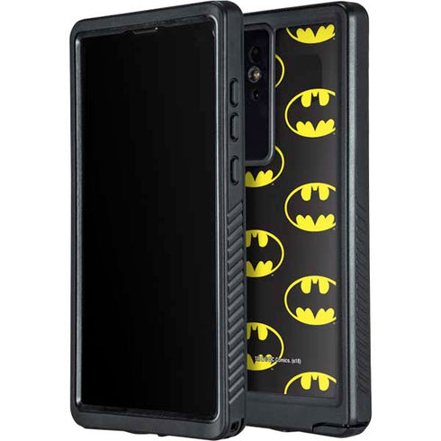 DC Comics Batman Logo All Over Print Galaxy S24 Ultra Waterproof Case