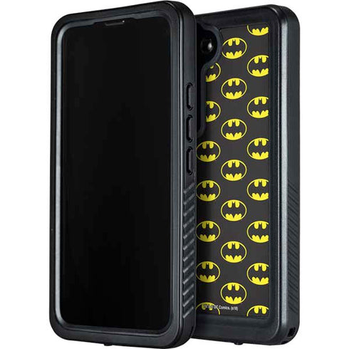 DC Comics Batman Logo All Over Print Galaxy S24 Waterproof Case