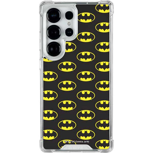 DC Comics Batman Logo All Over Print Galaxy S25 Ultra Clear Case