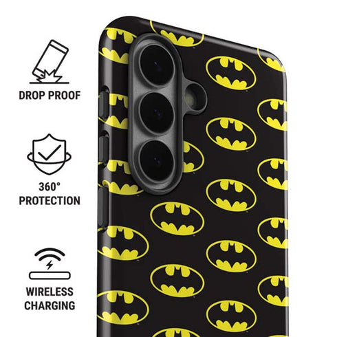 DC Comics Batman Logo All Over Print Galaxy S26 Impact Case