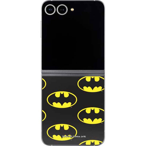 DC Comics Batman Logo All Over Print Galaxy Z Flip6 Skin