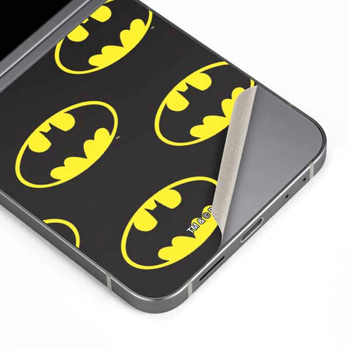 DC Comics Batman Logo All Over Print Galaxy Z Flip6 Skin