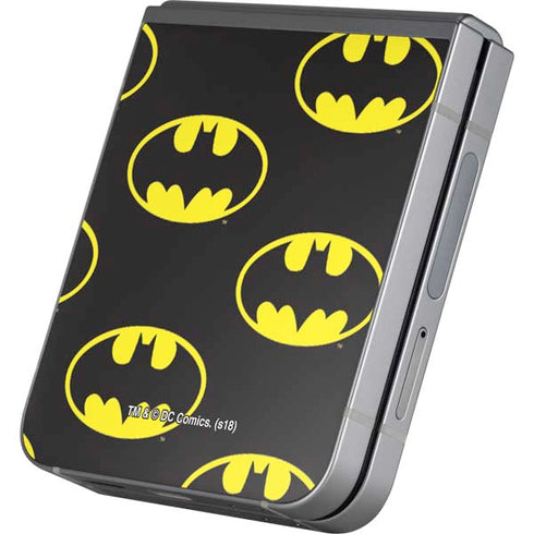 DC Comics Batman Logo All Over Print Galaxy Z Flip6 Skin