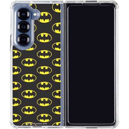 DC Comics Batman Logo All Over Print Galaxy Z Fold7 Clear Case