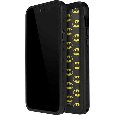 DC Comics Batman Logo All Over Print iPhone 15 Plus Waterproof Case