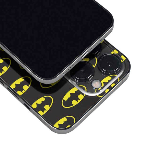 DC Comics Batman Logo All Over Print iPhone 15 Pro Max Skin