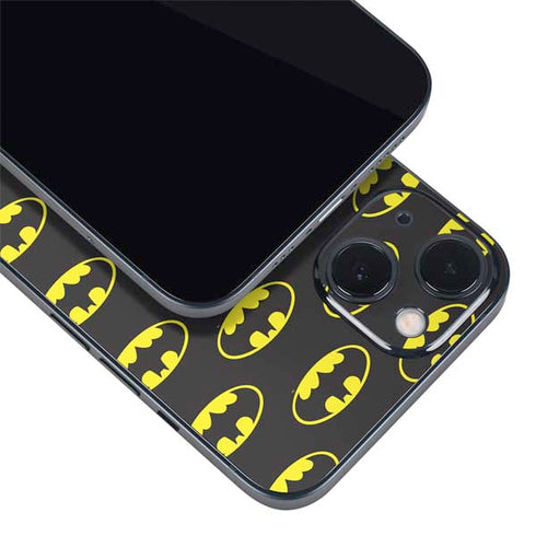 DC Comics Batman Logo All Over Print iPhone 15 Skin
