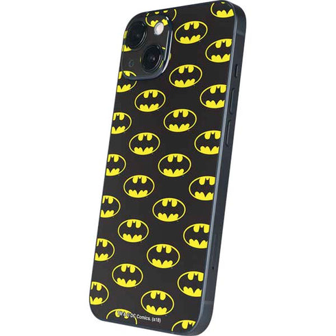 DC Comics Batman Logo All Over Print iPhone 15 Skin