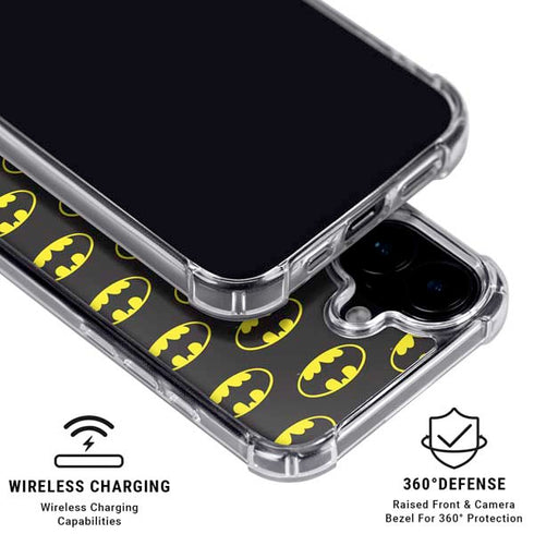 DC Comics Batman Logo All Over Print iPhone 16 MagSafe Case