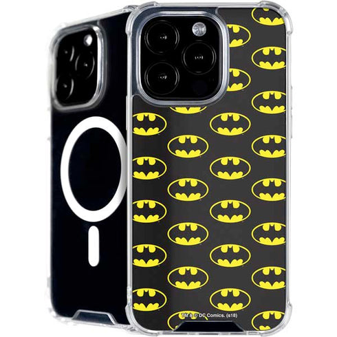 DC Comics Batman Logo All Over Print iPhone 16 Pro Max MagSafe Case