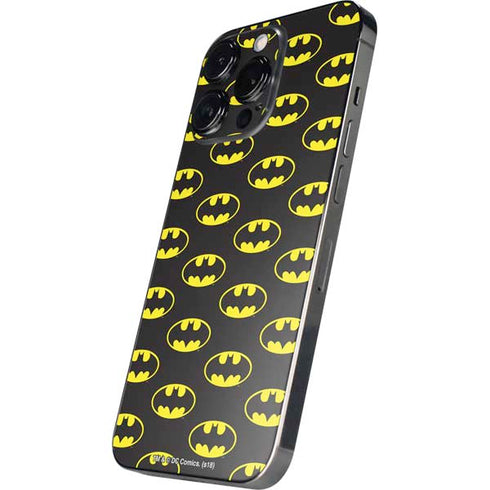 DC Comics Batman Logo All Over Print iPhone 16 Pro Skin