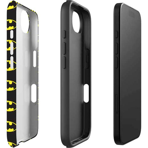 DC Comics Batman Logo All Over Print iPhone 16e Impact Case